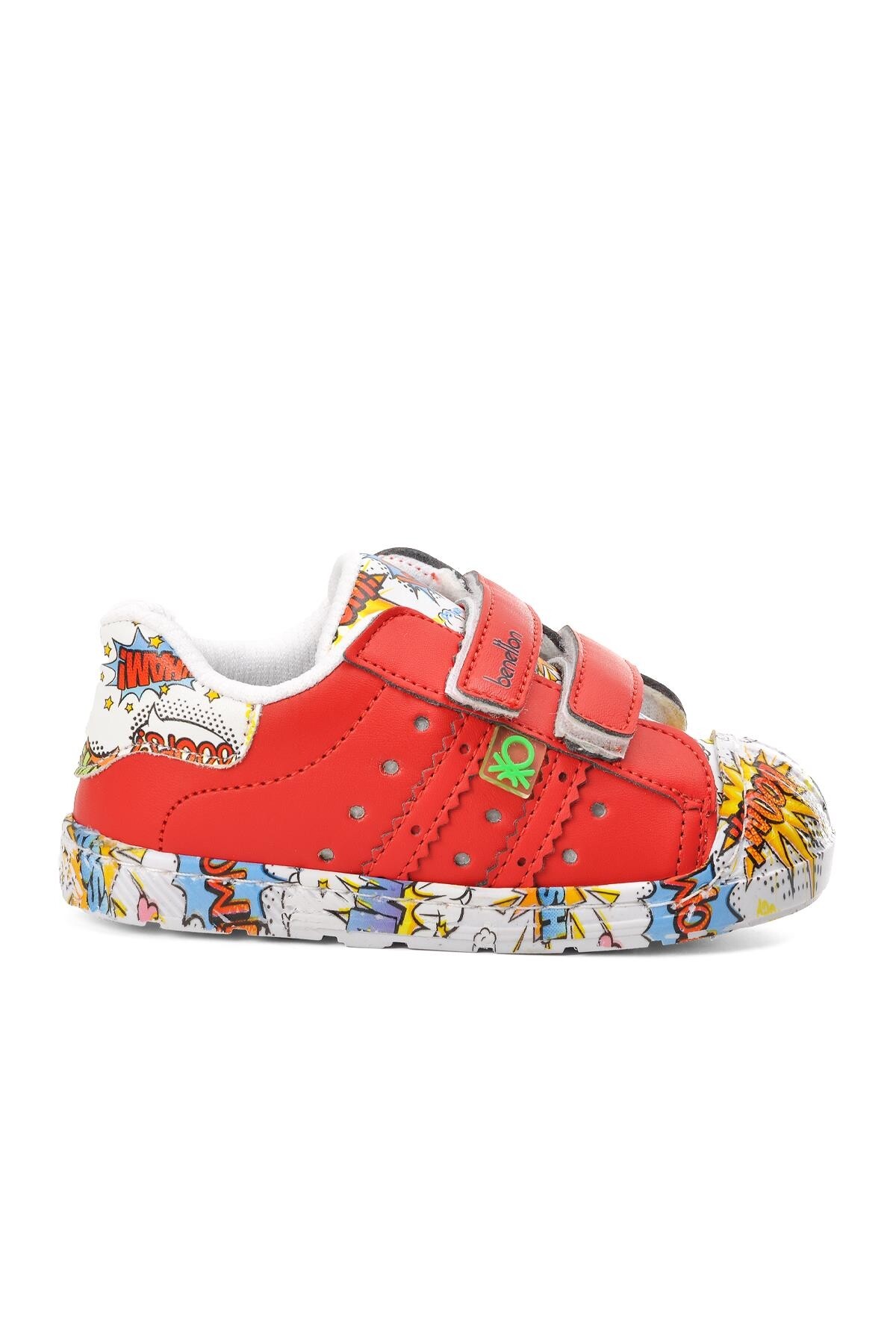 United Colors Of BenettonRed Velcro Baby Sneakers BN-30844 B