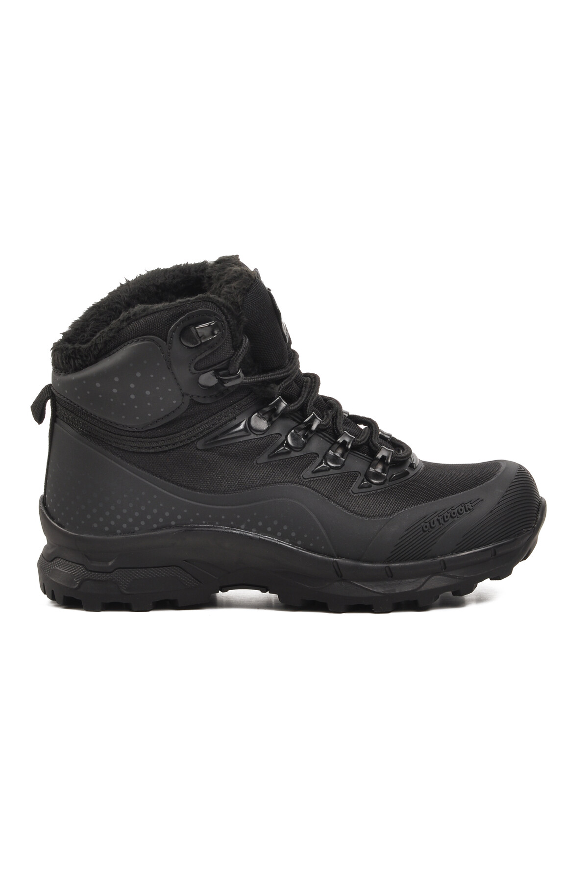 walkwayBlack-Black Kids Outdoor Boots Kaleo F