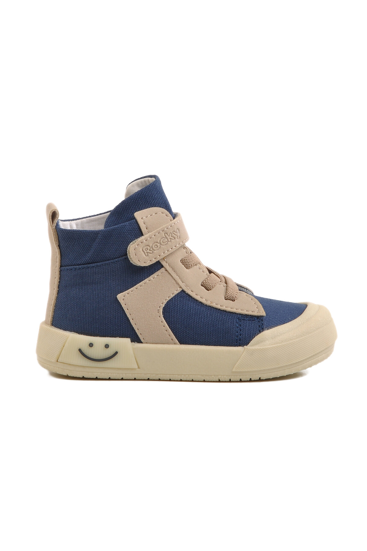 RockyLacivert Keten Bilek Boy Cırtlı Unisex Çocuk Sneaker 7465 B