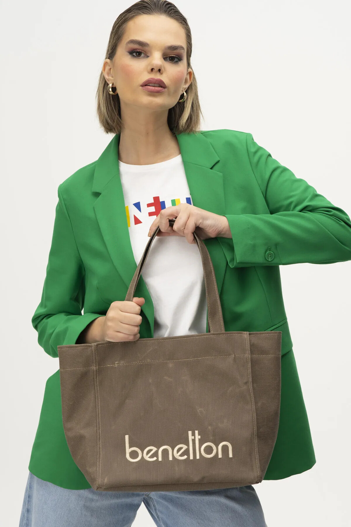 United Colors Of BenettonBrown Women's Hand and Shoulder Bag BNT-1163