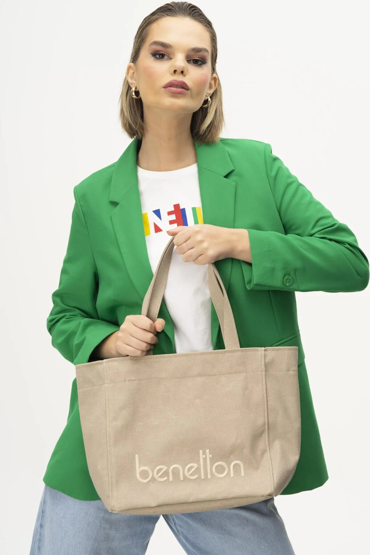 United Colors Of BenettonSand Women's Hand and Shoulder Bag BNT-1163