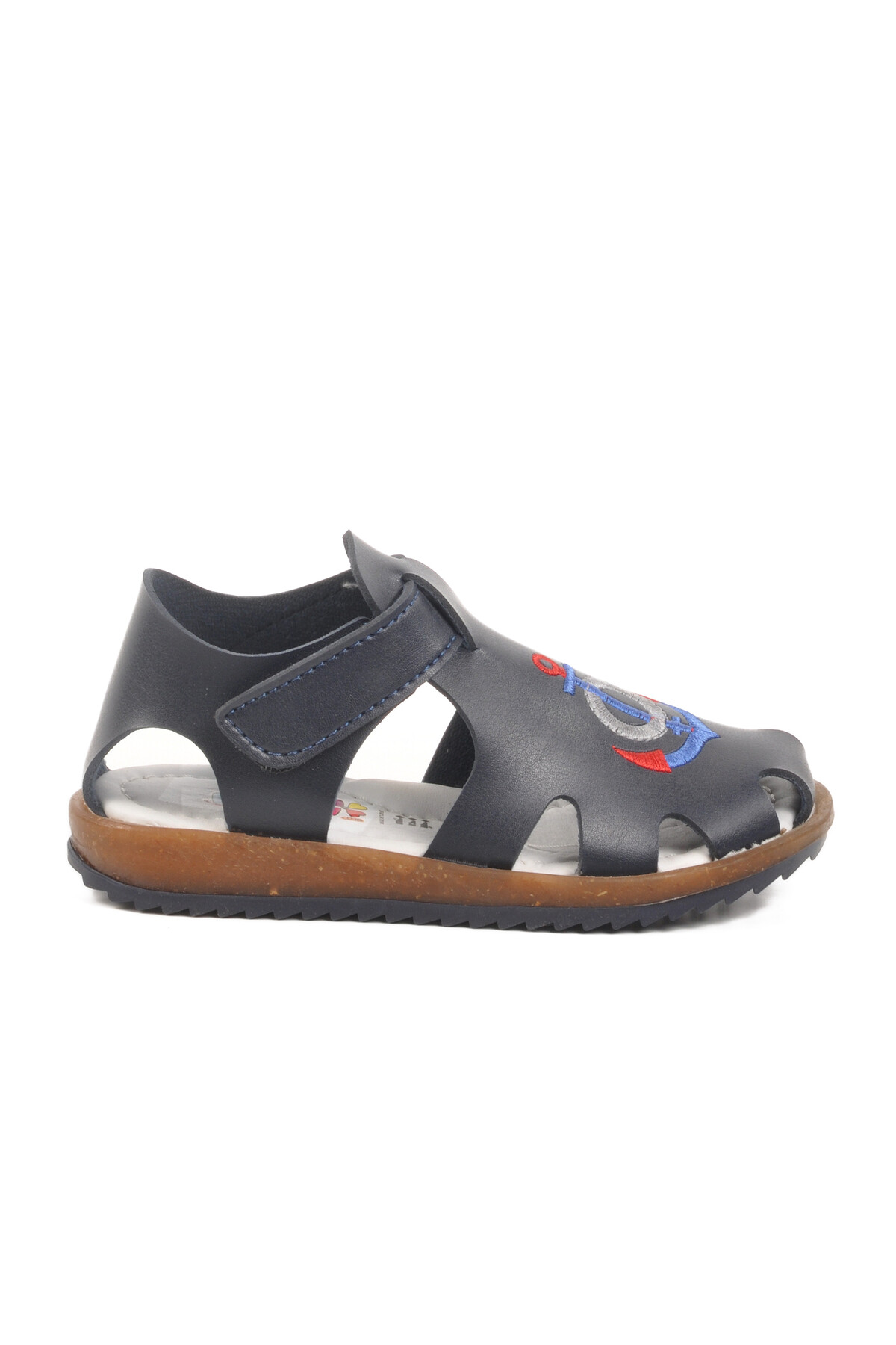 AyakmodNavy Blue Velcro Lightweight Boy's Sandals 17372 P