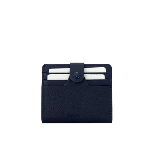 حامل بطاقات رجالي من الجلد الطبيعي باللون الأسود 1505