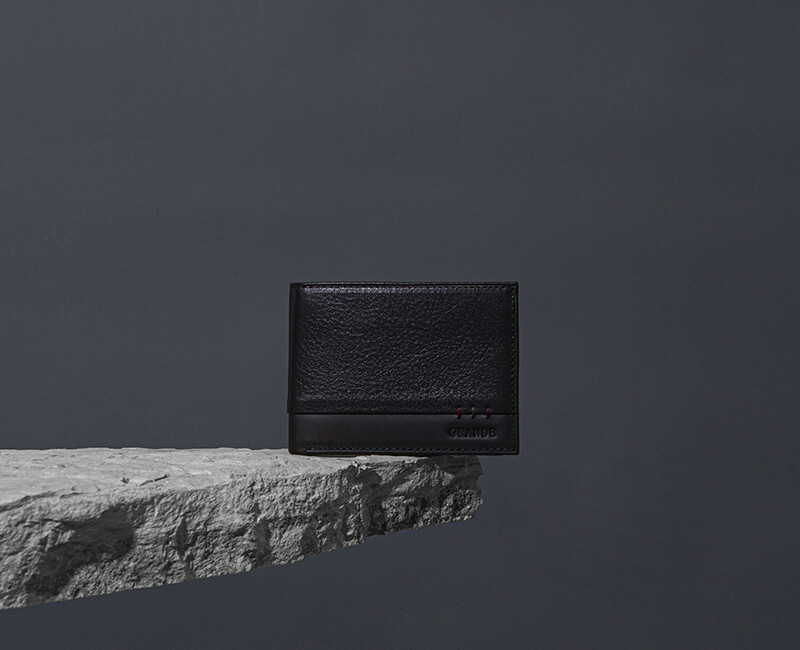 GrandeSiyah Hakiki Deri Erkek Cüzdan 1812