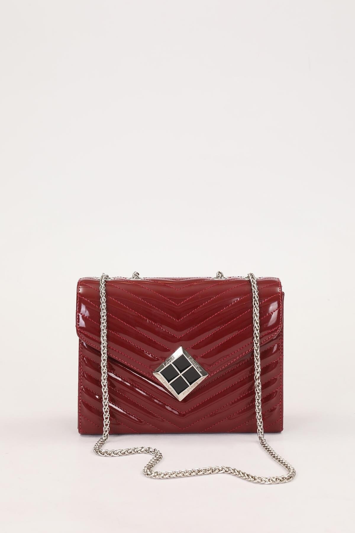 LevidorBordo Rugan Kadın Omuz Çantası 930076