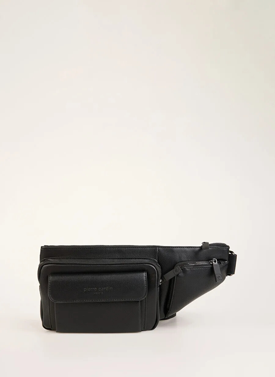 Pierre CardinBlack Men's Waist Bag 01PC00105
