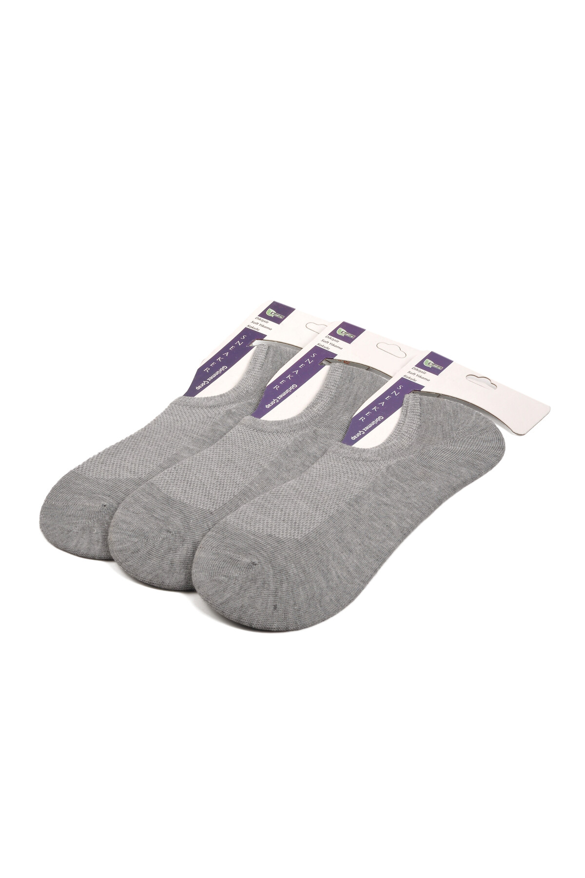 ماسيموجوارب رمادية للجنسين 24K005 عبوة من 3 جوارب باليرينا