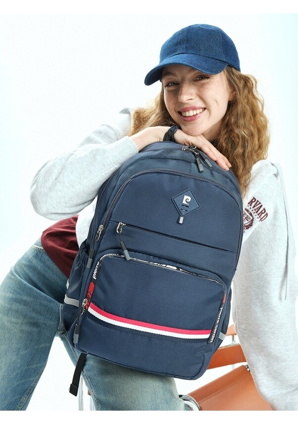 بيير كاردانحقيبة ظهر زرقاء داكنة للجنسين 07PCT18001-L