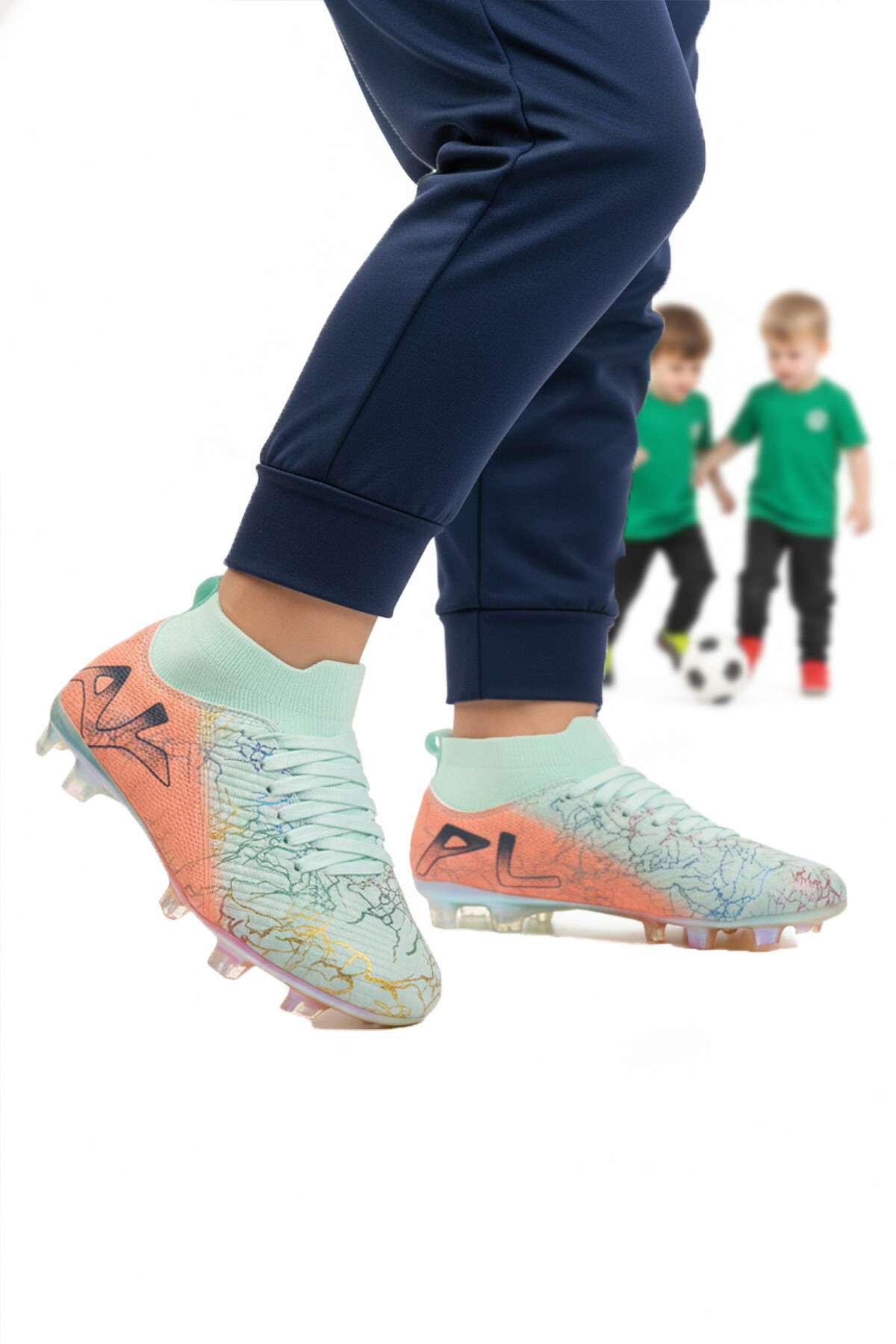 PlayupMint Somon Bilekten Çoraplı Erkek Çocuk Krampon FK-252-153 F