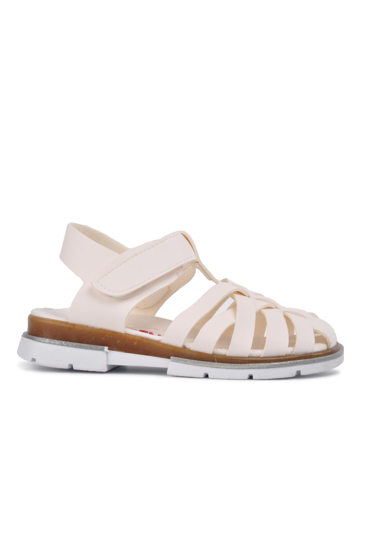 AyakmodWhite Orthopedic Girl's Flat Sandals 003 P