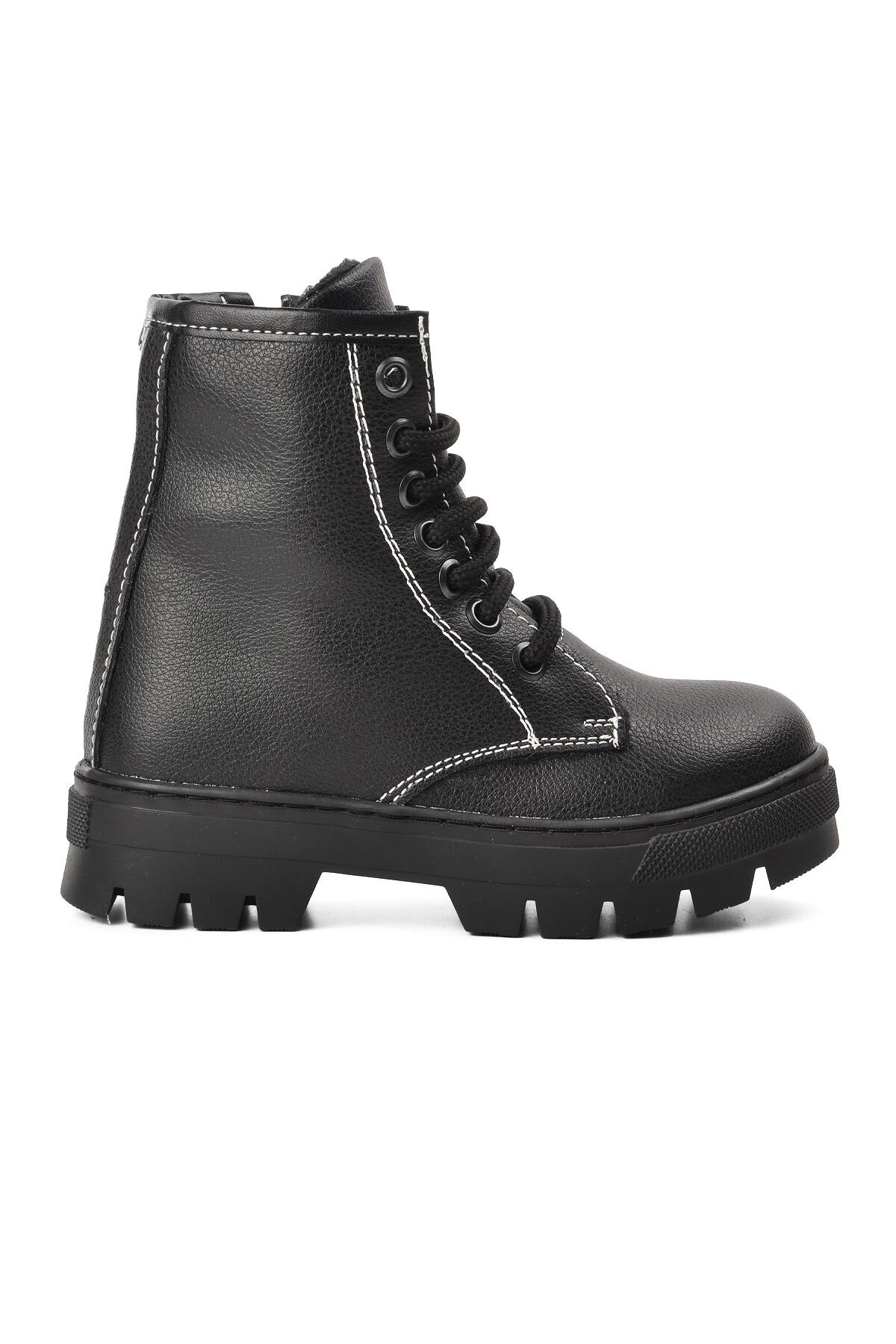 AyakmodBlack Children's Boots Aspor ARZ 2301002 P