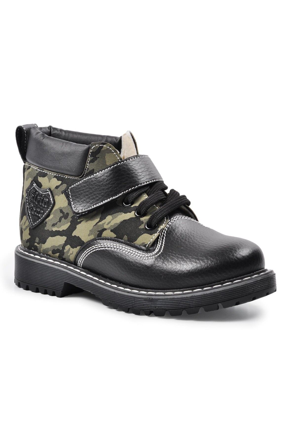 AyakmodBlack Camouflage Orthopedic Boy's Boots CAT01 P