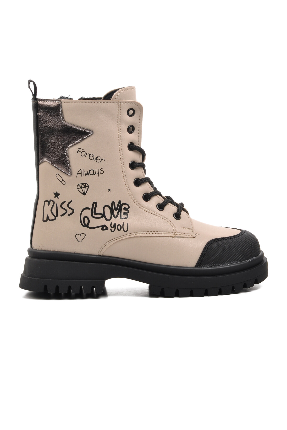 بيبينوحذاء طويل من البولي يوريثين باللون البيج للبنات 1566 F