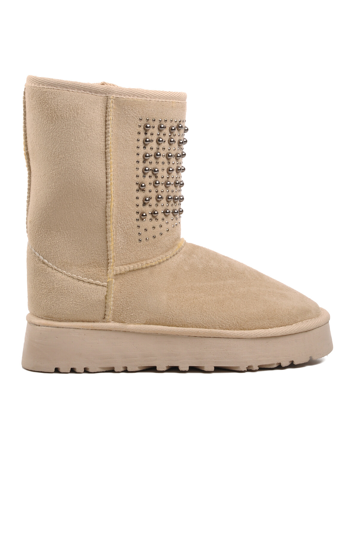 AyakmodBej Süet  Kadın Bot 696054 Z