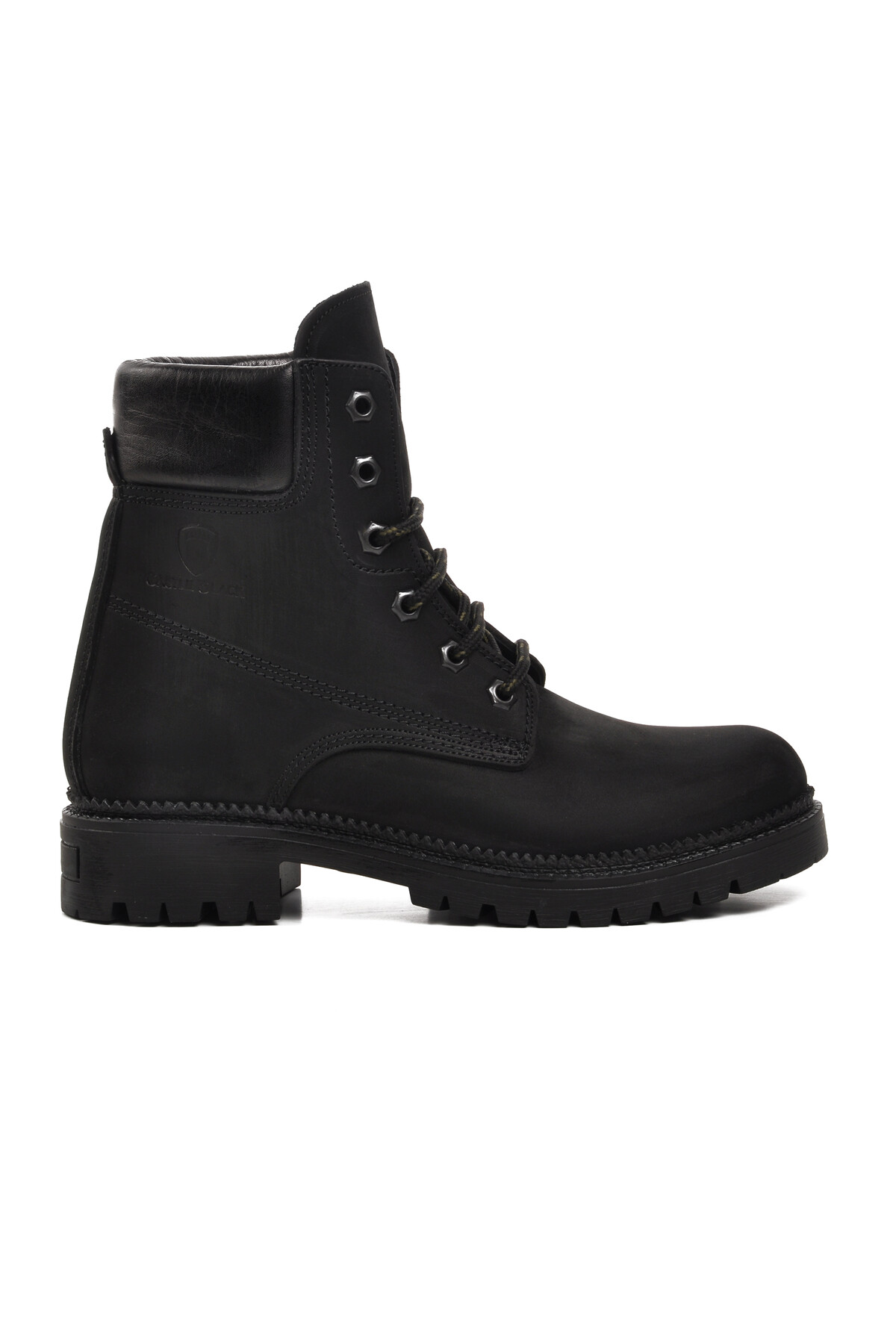 AyakmodSiyah Nubuk İçi Polarlı Hakiki Deri Unisex Bot 90001-9