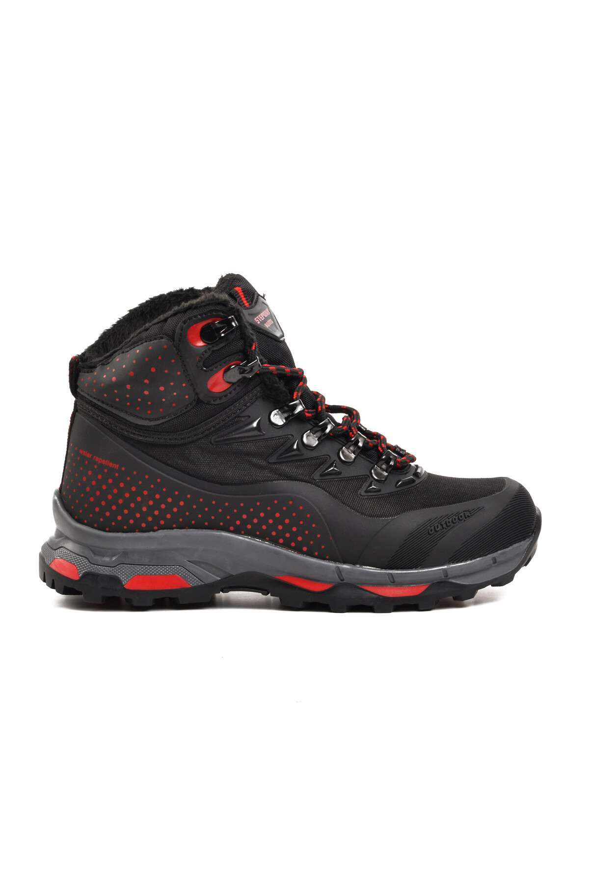walkwayBlack-Red Unisex Outdoor Boots Kaleo G