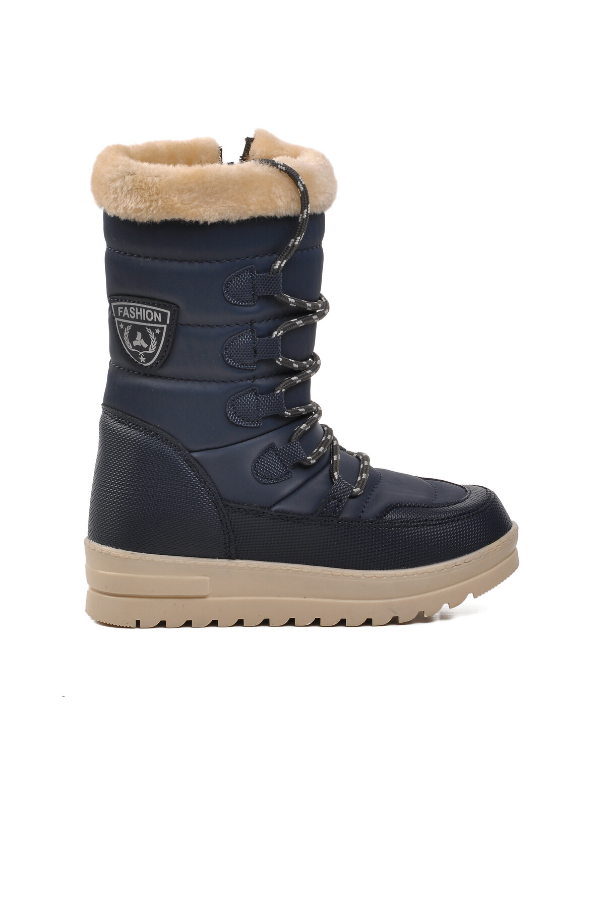 walkwayNavy Blue Children's Snow Boots Yuja F