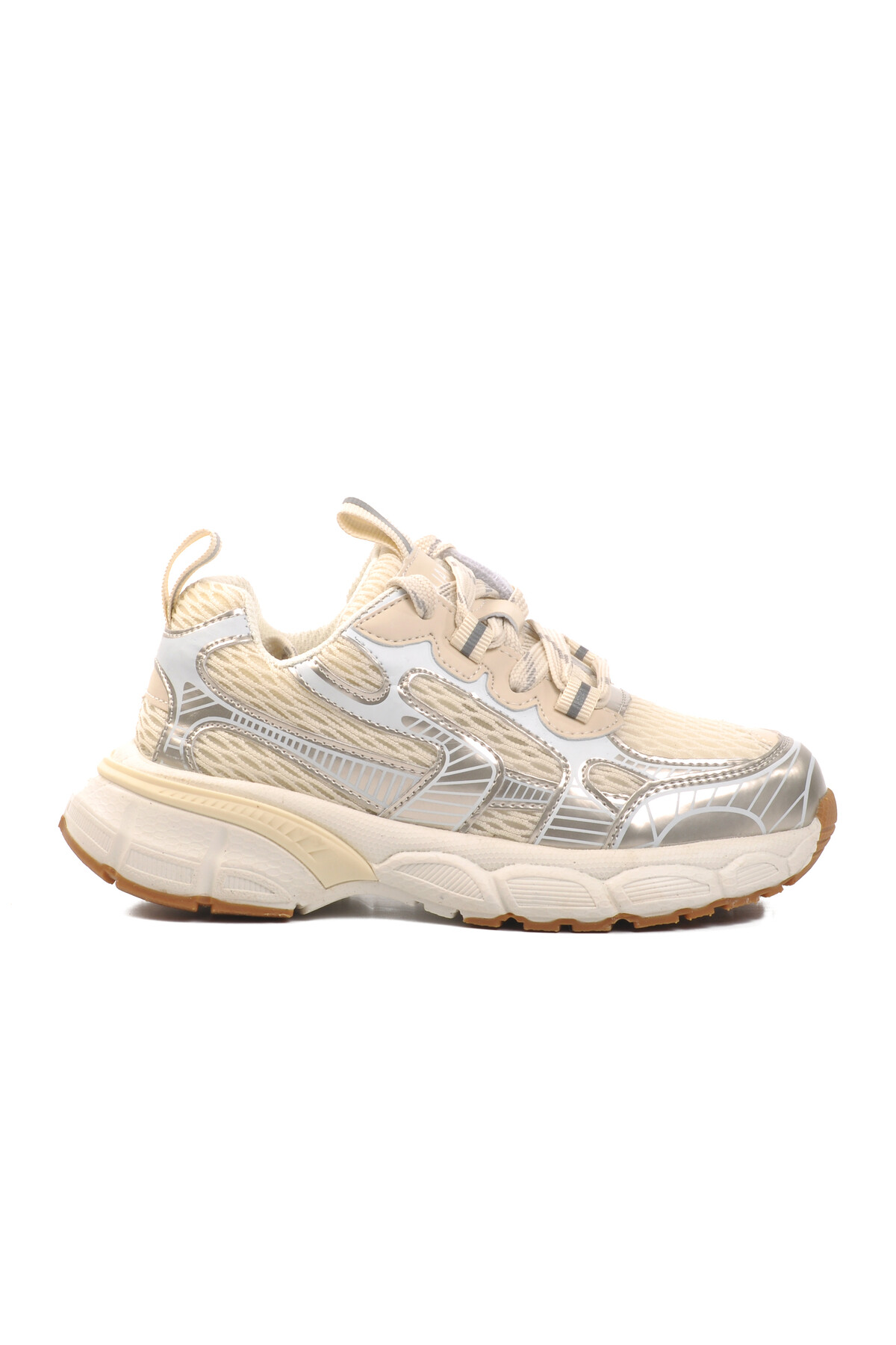 gujaحذاء رياضي للأطفال باللون البيج 24Y651 F