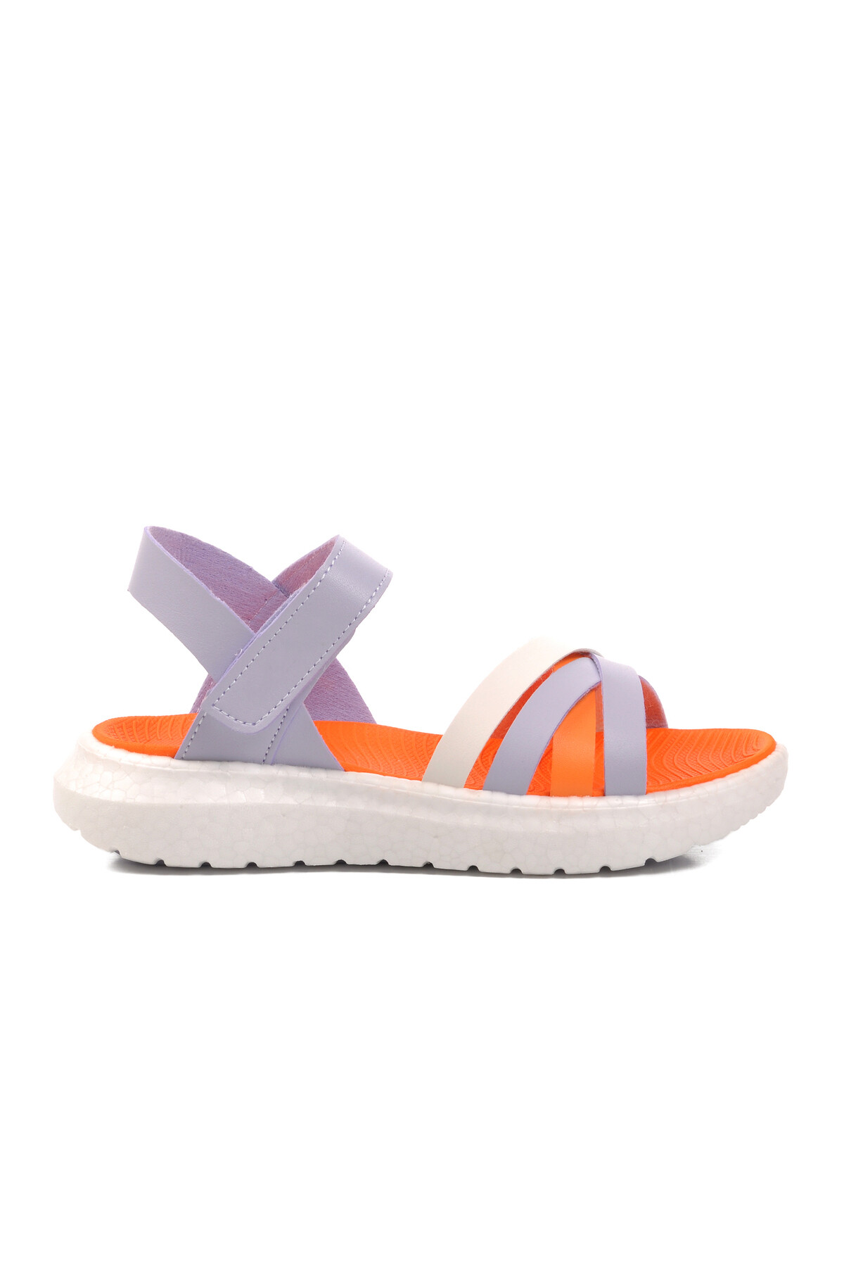 AyakmodLilac-Orange Girl's Flat Sandals 24-999 F
