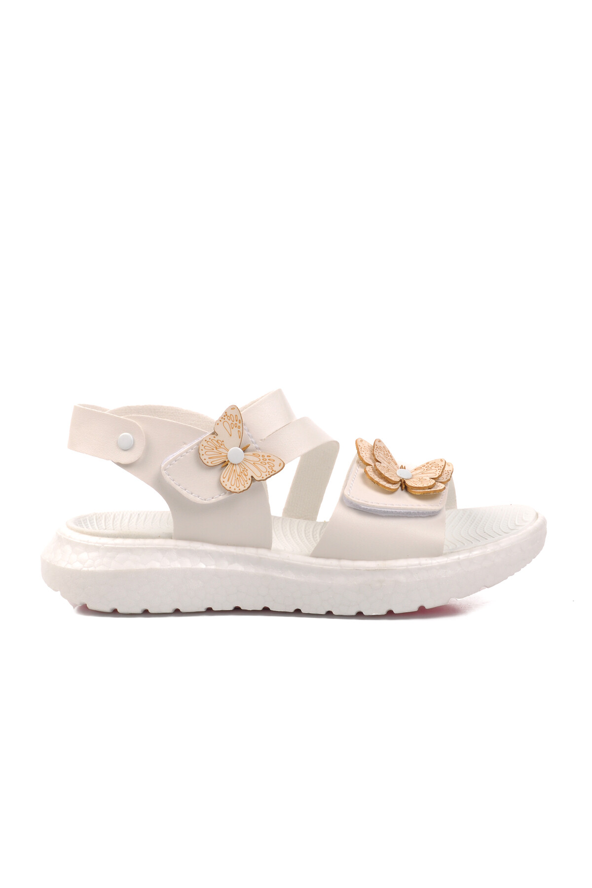 AyakmodWhite Girl's Flat Sandals 24-997 F