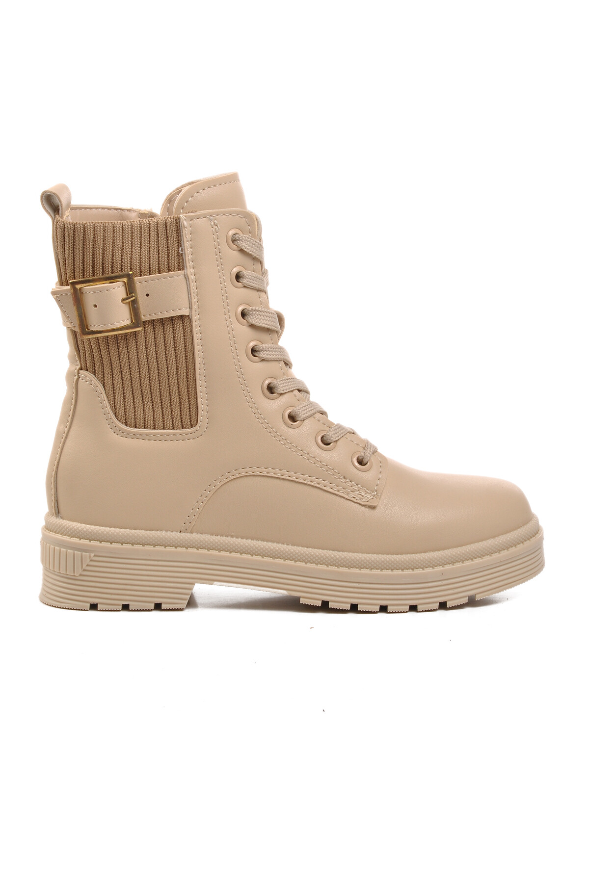 ايكمودحذاء بوت للبنات من الصوف القطبي باللون البيج 24030 F