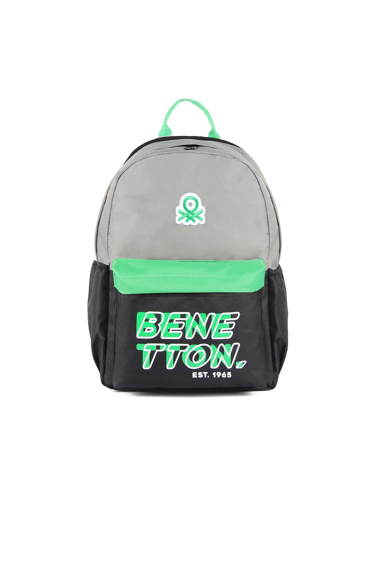 United Colors Of BenettonGrey-Green Unisex School Bag 03841
