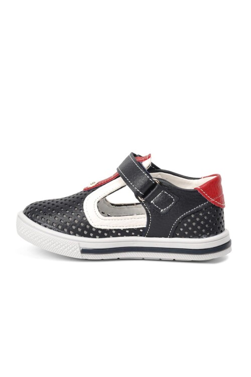 Navy Blue-Red Unisex Childrens Casual Shoes 2234 B