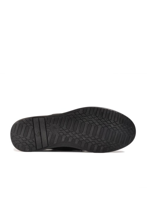 حذاء كاجوال رجالي من الجلد الطبيعي باللون الأسود مقاس 478 م