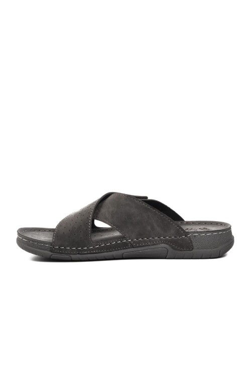 Grey Mens Slippers Ayakmod 64.004 M