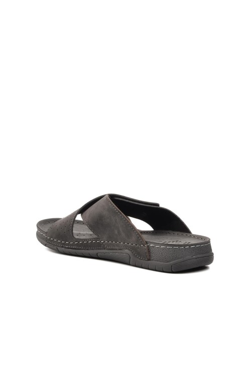 Grey Mens Slippers Ayakmod 64.004 M