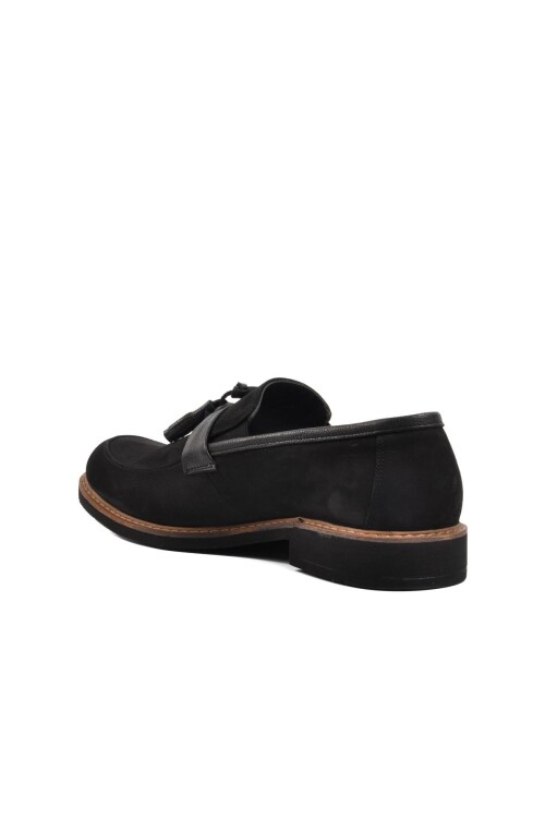 Siyah Nubuk  Erkek Loafer Ayakkabı Ayakmod 7010Y M