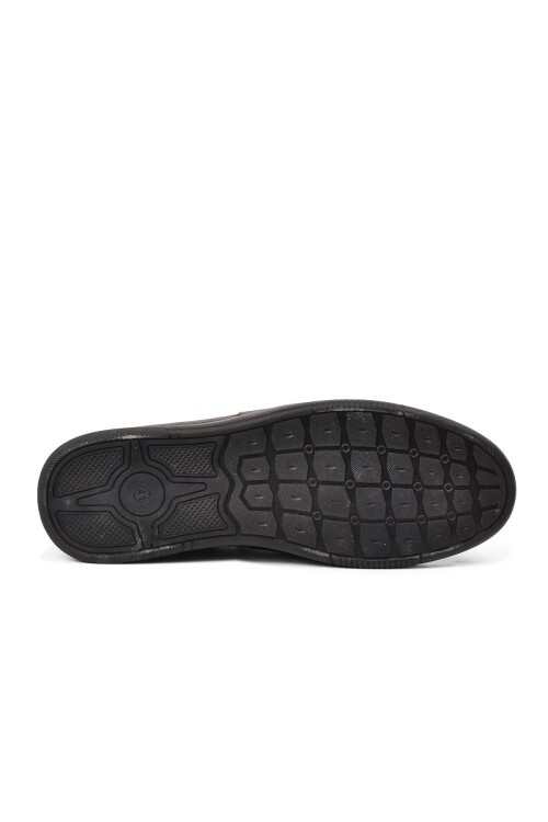 حذاء كاجوال رجالي من الجلد الطبيعي باللون الأسود 704 M (W)