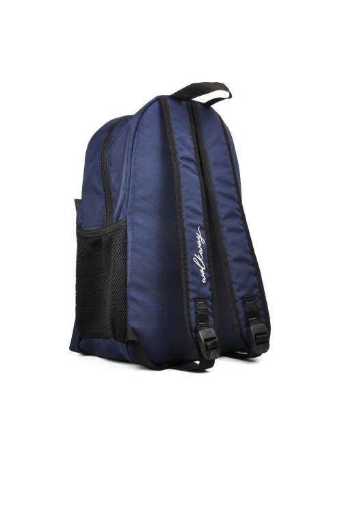 walkwayNavy Blue Unisex Backpack Hump