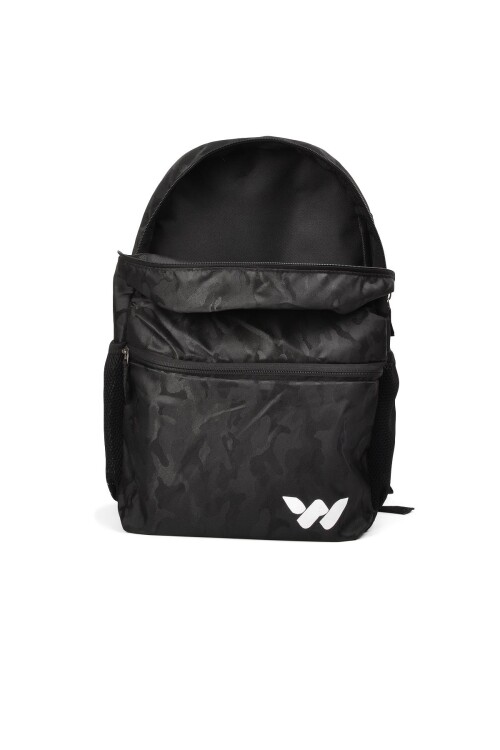 walkwayBlack Camouflage Unisex Backpack Hump