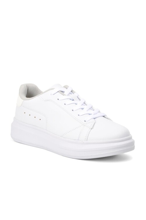 حذاء رياضي نسائي برباط من ماركة ناديا جي - لون أبيض