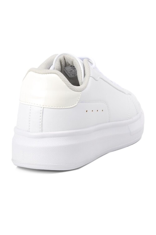 حذاء رياضي نسائي برباط من ماركة ناديا جي - لون أبيض