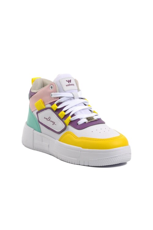 White-Yellow Unisex Sneakers Nefertiti G