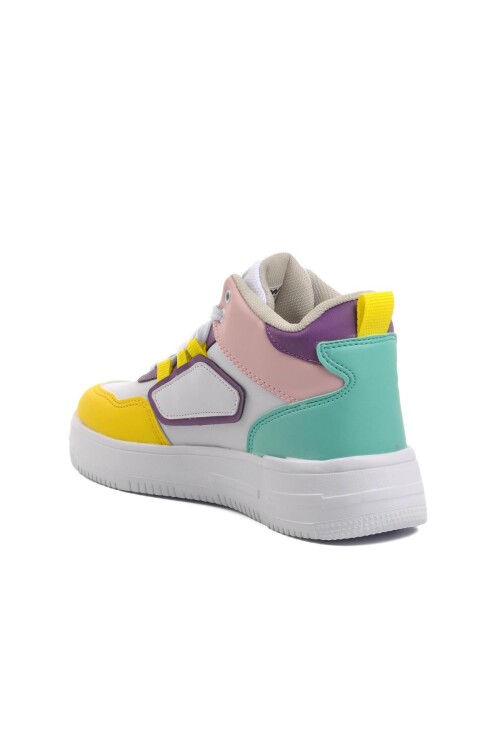White-Yellow Unisex Sneakers Nefertiti G