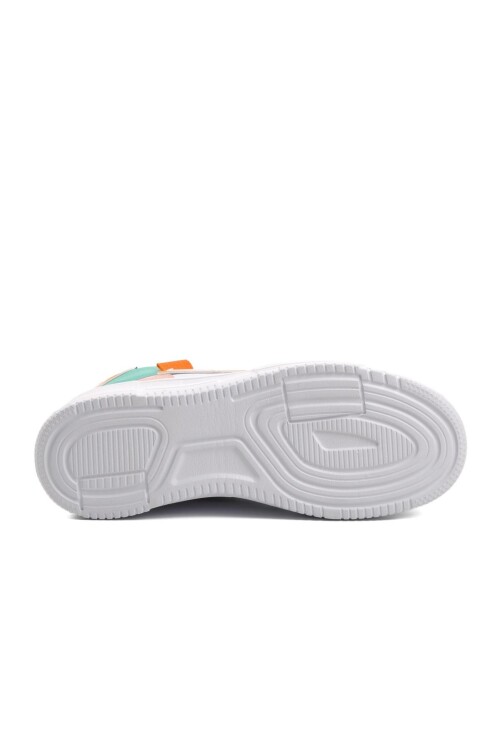 حذاء رياضي للجنسين باللون الأبيض والأخضر المائي نفرتيتي جي