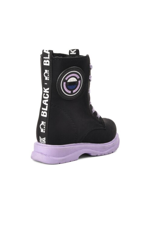 Black-Lilac Girls Boots Peris P