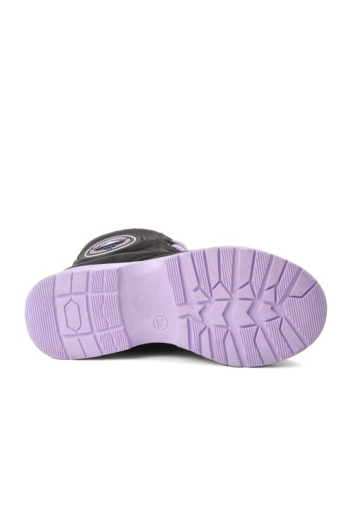 Black-Lilac Girls Boots Peris P