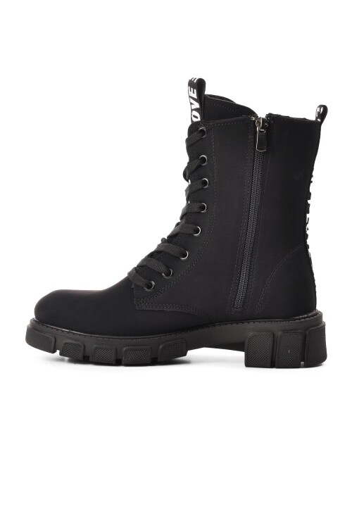 Black Nubuck Womens Boots Peris Z