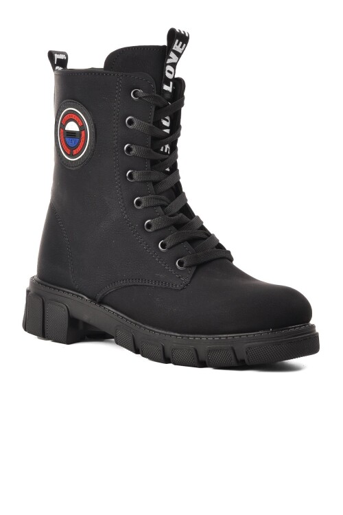 Black Nubuck Womens Boots Peris Z