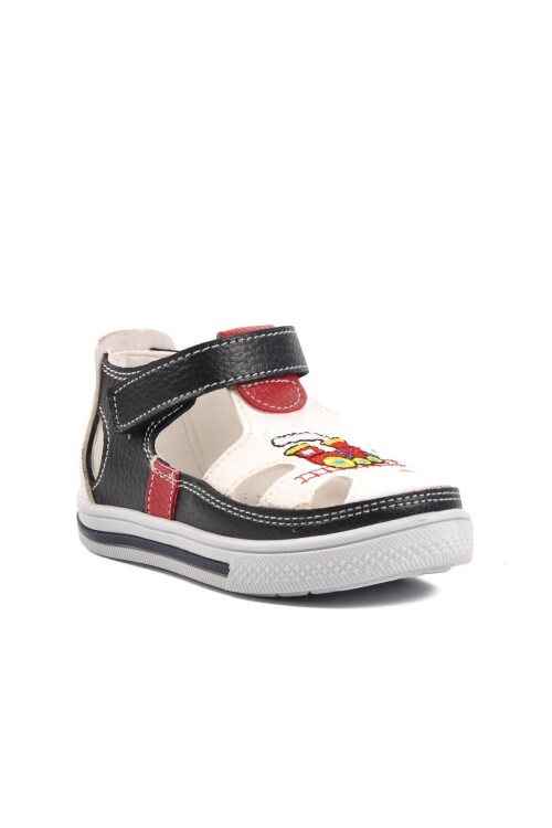 Navy Blue-White-Red Baby Daily Shoes Ayakmod Şng 1010 B
