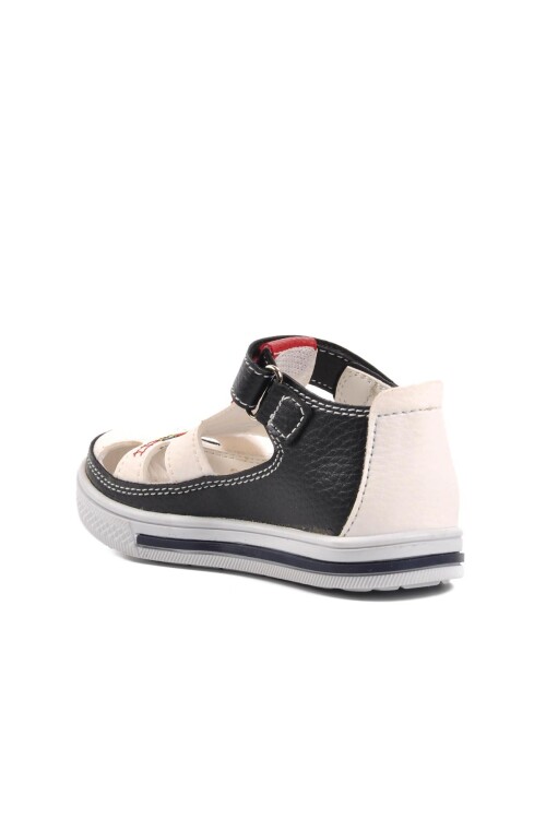 Navy Blue-White-Red Baby Daily Shoes Ayakmod Şng 1010 B