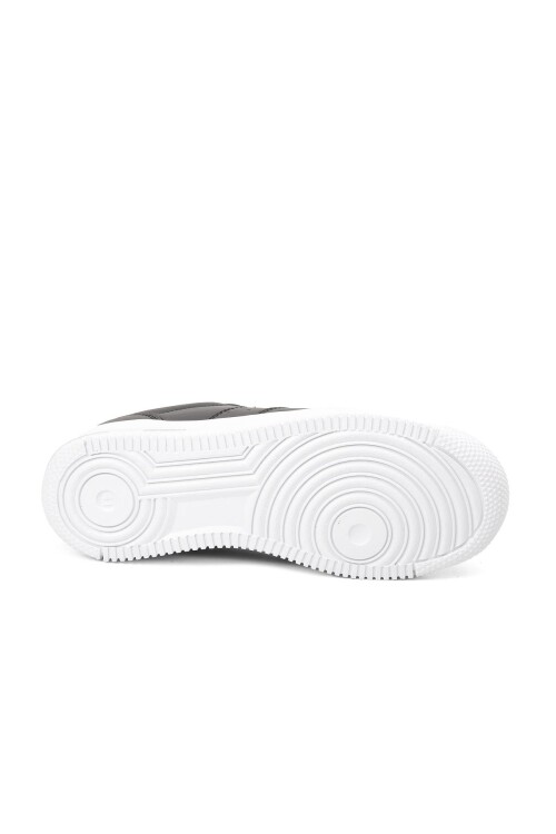 Black and White Unisex Lace-Up Sneakers Bern G