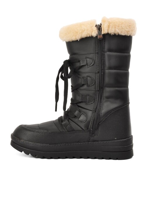 Black-Beige Womens Snow Boots Yuja Z