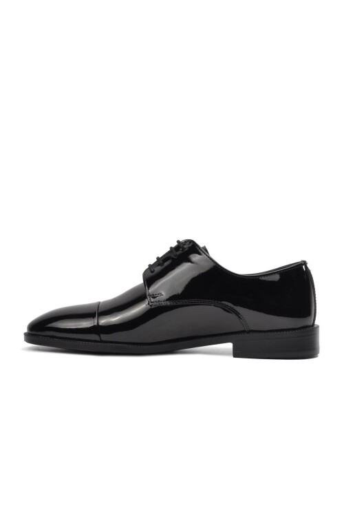 Black Patent Leather Genuine Leather Mens Classic Shoes 7028 M