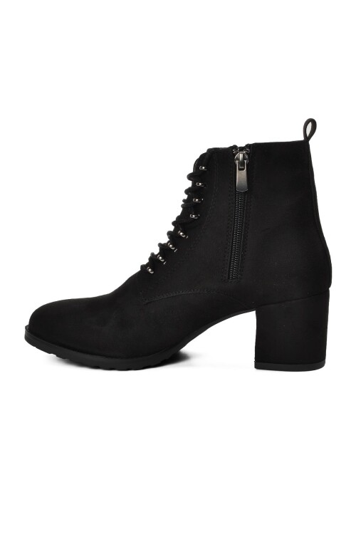 Black Suede Womens Boots PC-52011