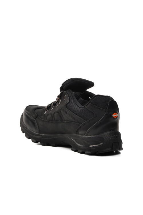 Black Genuine Leather Mens Outdoor Shoes M5537 M